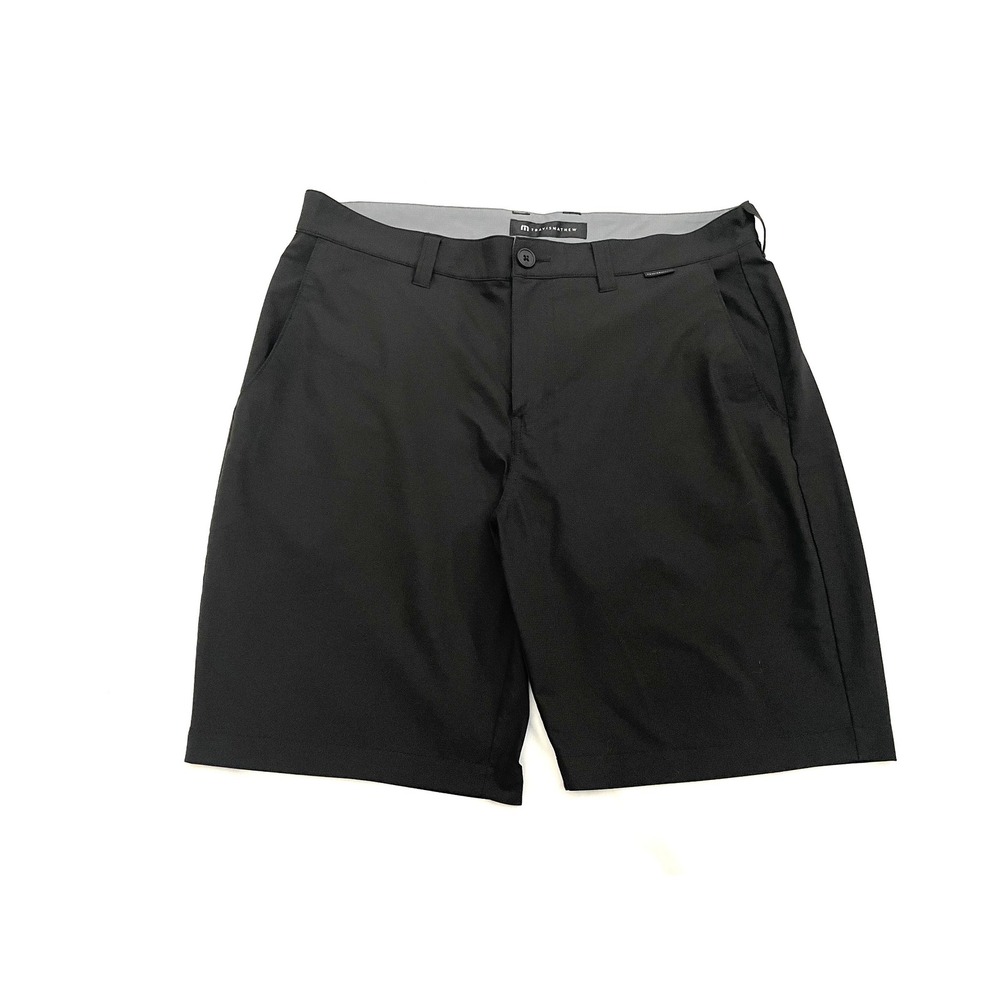 Travis Mathew Wanderlust Golf Shorts 34 Black 9" 1MAA189 Performance Stretch